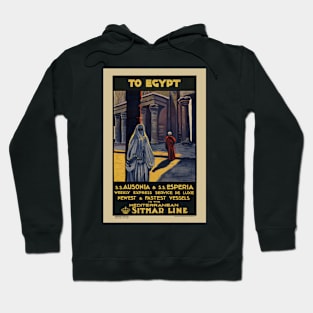 To Egypt Vintage Travel Poster 1928 Hoodie